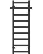 Сушка для рушників водяна Deffi Nicolе П9 400х1000 бічне праве підключення чорний A.NI.100.40.9.B.C