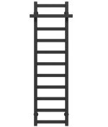 Сушка для рушників водяна Deffi Nicolе П11 400х1200 бічне ліве підключення чорний A.NI.120.40.11.B.B