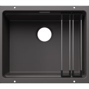 Мийка для кухні прямокутна Blanco ETAGON 500-U SILGRANIT PuraDur темна скала 527758