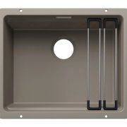 Мойка для кухни прямоугольная Blanco ETAGON 500-U SILGRANIT PuraDur серый беж 527761