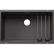Мийка для кухні прямокутна Blanco ETAGON 700-U SILGRANIT PuraDur темна скала 527766