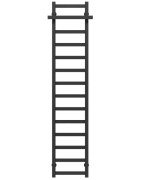 Сушка для рушників водяна Deffi Nicolе П14 400х1600 нижнє підключення чорний A.NI.160.40.14.B.A