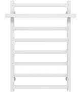 Сушка для рушників водяна Deffi Nicolе П8 500х800 бічне ліве підключення білий A.NI.80.50.8.W.B