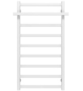 Полотенцесушитель водяной Deffi Nicolе П9 500х1000 боковое левое подключение белый A.NI.100.50.9.W.B