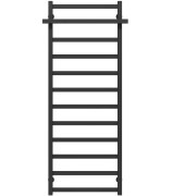 Полотенцесушитель водяной Deffi Nicolе П12 500х1400 боковое правое подключение черный A.NI.140.50.12.B.C
