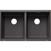 Мойка для кухни прямоугольная Blanco SUBLINE 350/350-U SILGRANIT PuraDur вулканический серый 527830