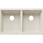 Мийка для кухні прямокутна Blanco SUBLINE 350/350-U SILGRANIT PuraDur ніжний білий 527828