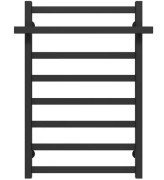 Сушка для рушників водяна Deffi Nicolе П8 500х800 бічне праве підключення чорний A.NI.80.50.8.B.C