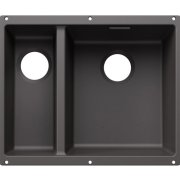 Мойка для кухни прямоугольная Blanco SUBLINE 340/160-U SILGRANIT PuraDur темная скала 527814