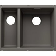 Мойка для кухни прямоугольная Blanco SUBLINE 340/160-U SILGRANIT PuraDur вулканический серый 527811