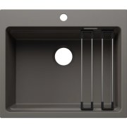Мойка для кухни прямоугольная Blanco ETAGON 6 SILGRANIT PuraDur вулканический серый 527747