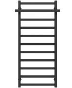 Сушка для рушників водяна Deffi Nicolе П11 500х1200 бічне ліве підключення чорний A.NI.120.50.11.B.B