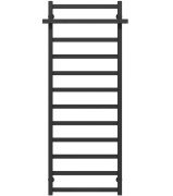 Сушка для рушників водяна Deffi Nicolе П12 500х1400 бічне ліве підключення чорний A.NI.140.50.12.B.B