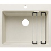 Мойка для кухни прямоугольная Blanco ETAGON 6 SILGRANIT PuraDur нежный белый 527748