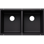 Мийка для кухні прямокутна Blanco SUBLINE 350/350-U SILGRANIT PuraDur чорний 527826