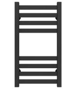 Полотенцесушитель водяной Deffi Magnus П8 200х600 нижнее подключение черный A.MA.60.20.8.B.A