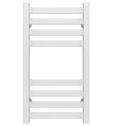 Сушка для рушників водяна Deffi Magnus П8 400х600 бічне ліве підключення білий A.MA.60.40.8.W.B