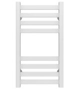 Сушка для рушників водяна Deffi Magnus П8 300х600 бічне ліве підключення білий A.MA.60.30.8.W.B