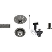 Отводная арматура Blanco InFino® с клапаном-автоматом нержавеющая сталь сатиновая темная сталь 207429