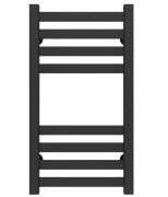 Сушка для рушників водяна Deffi Magnus П8 300х600 бічне ліве підключення чорний A.MA.60.30.8.B.B