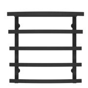 Сушка для рушників водяна Deffi Lotos П5 400х600 бічне праве підключення чорний A.LO.60.40.5.B.C