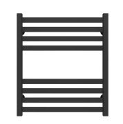 Сушка для рушників водяна Deffi Magnus П8 500х600 нижнє підключення чорний A.MA.60.50.8.B.A