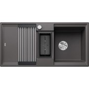 Мойка для кухни прямоугольная Blanco ADIRA 6 S SILGRANIT темная скала 527603