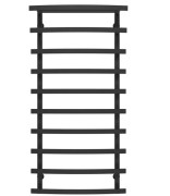 Сушка для рушників водяна Deffi Lotos П10 400х1200 нижнє підключення чорний A.LO.120.40.10.B.A