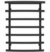 Сушка для рушників водяна Deffi Lotos П7 400х800 бічне праве підключення чорний A.LO.80.40.7.B.C