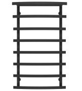 Сушка для рушників водяна Deffi Lotos П8 400х1000 бічне ліве підключення чорний A.LO.100.40.8.B.B