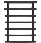 Сушка для рушників водяна Deffi Lotos П7 400х800 бічне ліве підключення чорний A.LO.80.40.7.B.B