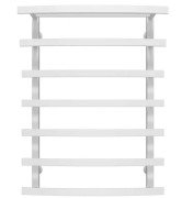 Сушка для рушників водяна Deffi Lotos П7 400х800 нижнє підключення білий A.LO.80.40.7.W.A