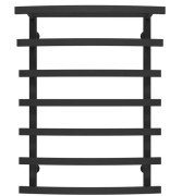 Сушка для рушників водяна Deffi Lotos П7 500х800 бічне праве підключення чорний A.LO.80.50.7.B.C