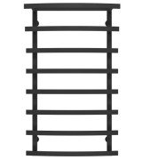 Сушка для рушників водяна Deffi Lotos П8 500х1000 нижнє підключення чорний A.LO.100.50.8.B.A