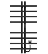 Електрична сушарка для рушників Deffi Gray П8 60х1000 праве підключення JD03 чорний A.GY.100.6.8.E.B.R.1