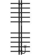 Електрична сушарка для рушників Deffi Gray П10 60х1450 праве підключення JD03 чорний A.GY.145.6.10.E.B.R.1