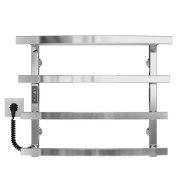 Электрический полотенцесушитель Deffi Lotos П4 500х500 левое подключение JD04 хром A.LO.50.50.4.E.C.L.2