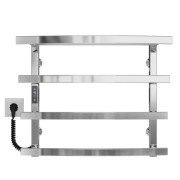 Електрична сушарка для рушників Deffi Lotos П4 500х500 ліве підключення JD04 хром A.LO.50.50.4.E.C.L.2