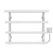 Электрический полотенцесушитель Deffi Lotos П4 500х500 правое подключение WD04 белый A.LO.50.50.4.E.W.R.4