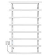 Електрична сушарка для рушників Deffi Lotos П8 400х1000 ліве підключення WD04 білий A.LO.100.40.8.E.W.L.4