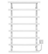 Електрична сушарка для рушників Deffi Lotos П8 400х1000 праве підключення WD04 білий A.LO.100.40.8.E.W.R.4