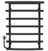 Електрична сушарка для рушників Deffi Lotos П7 500х800 ліве підключення JD04 чорний A.LO.80.50.7.E.B.L.2