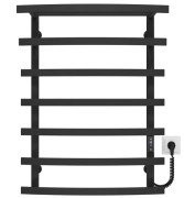 Електрична сушарка для рушників Deffi Lotos П7 500х800 праве підключення JD04 чорний A.LO.80.50.7.E.B.R.2