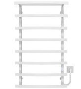 Електрична сушарка для рушників Deffi Lotos П8 500х1000 праве підключення WD04 білий A.LO.100.50.8.E.W.R.4