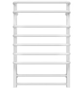 Сушка для рушників водяна Deffi Lux П9 400х800 бічне ліве підключення білий A.LU.80.40.9.W.B