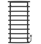 Електрична сушарка для рушників Deffi Lotos П10 500х1200 праве підключення JD04 чорний A.LO.120.50.10.E.B.R.2