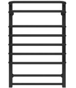 Сушка для рушників водяна Deffi Lux П9 500х800 бічне ліве підключення чорний A.LU.80.50.9.B.B