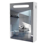 Зеркальный шкафчик Аквародос Париж 65х80 см с подсветкой ДСП/стекло белый АР000001163