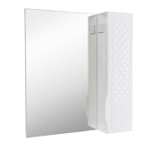 Дзеркальна шафка Аквародос Родорс 70х80 см ДСП/МДФ білий АР000001176