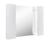 Зеркальный шкафчик Аквародос Родорс 100х80 см ДСП/стекло белый АР000001173